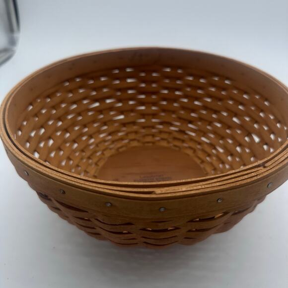 Longaberger basket wood inner engraved 2003 handmade woven company pamphlet - Picture 2 of 16